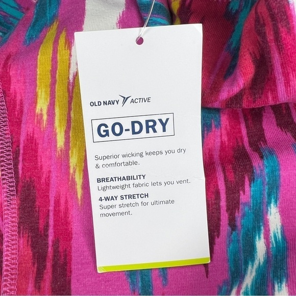 XS NEW OLD NAVY COLORFUL LEGGINGS TRIBAL PINK HIGH RISE STRETCH  ATHLETIC - Picture 10 of 11